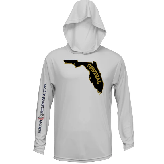 UCF Black and Gold Long Sleeve UPF 50+ Dry-Fit Hoodie - Image 14