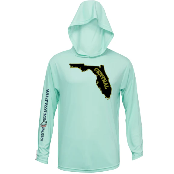 UCF Black and Gold Long Sleeve UPF 50+ Dry-Fit Hoodie - Image 40