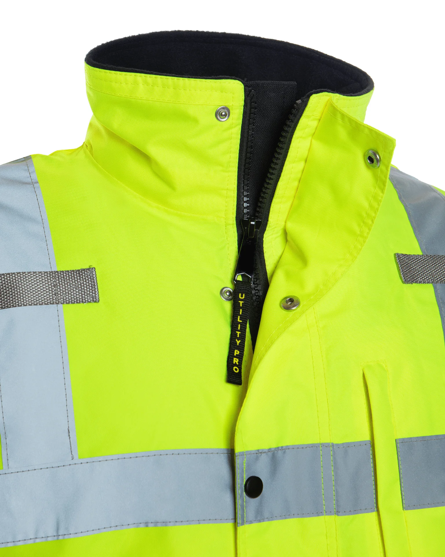 UHV1004 HiVis Contractor Jacket - Yellow - Image 4