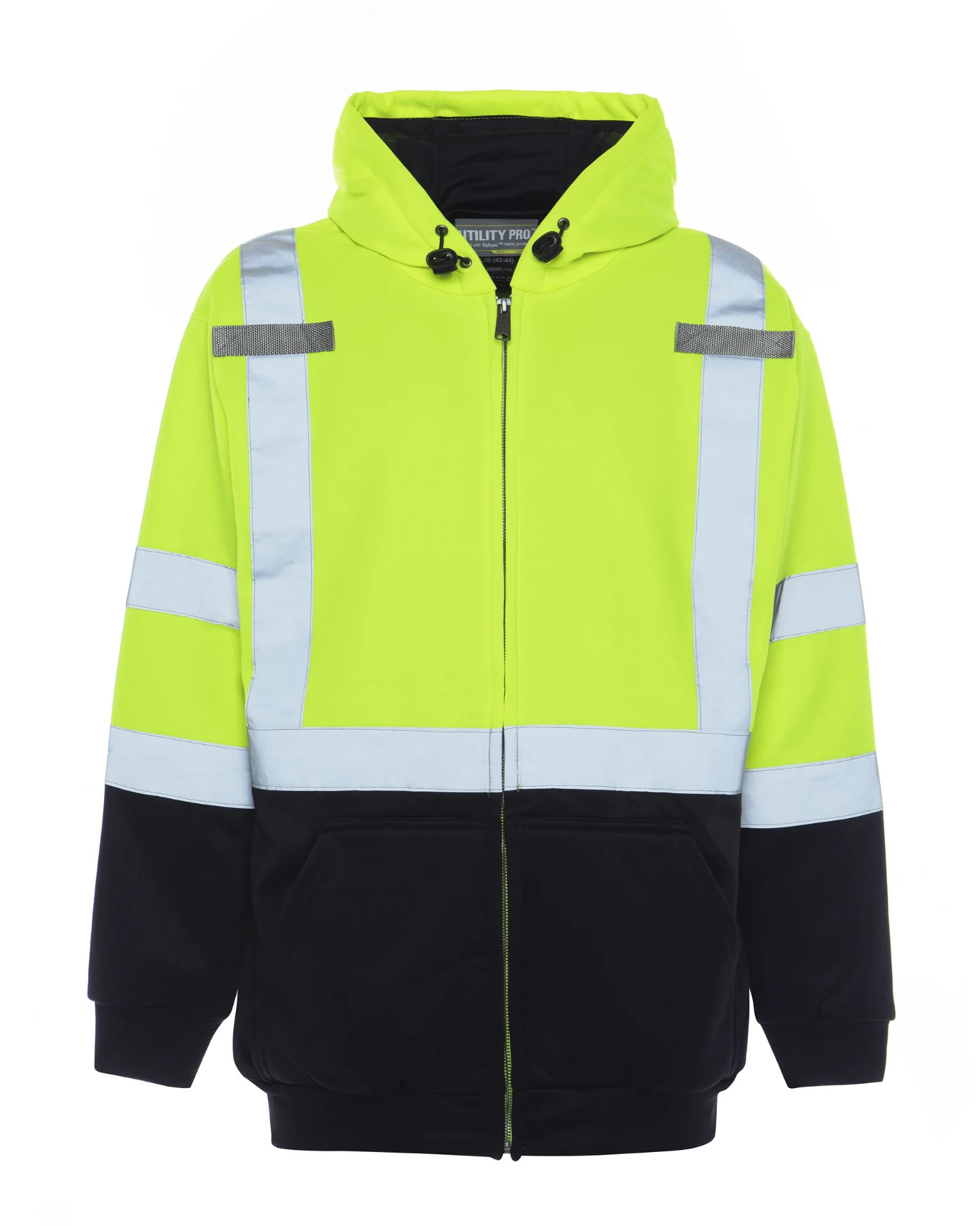 UHV425 HiVis Soft Shell Full Zip Hoodie - Image 3