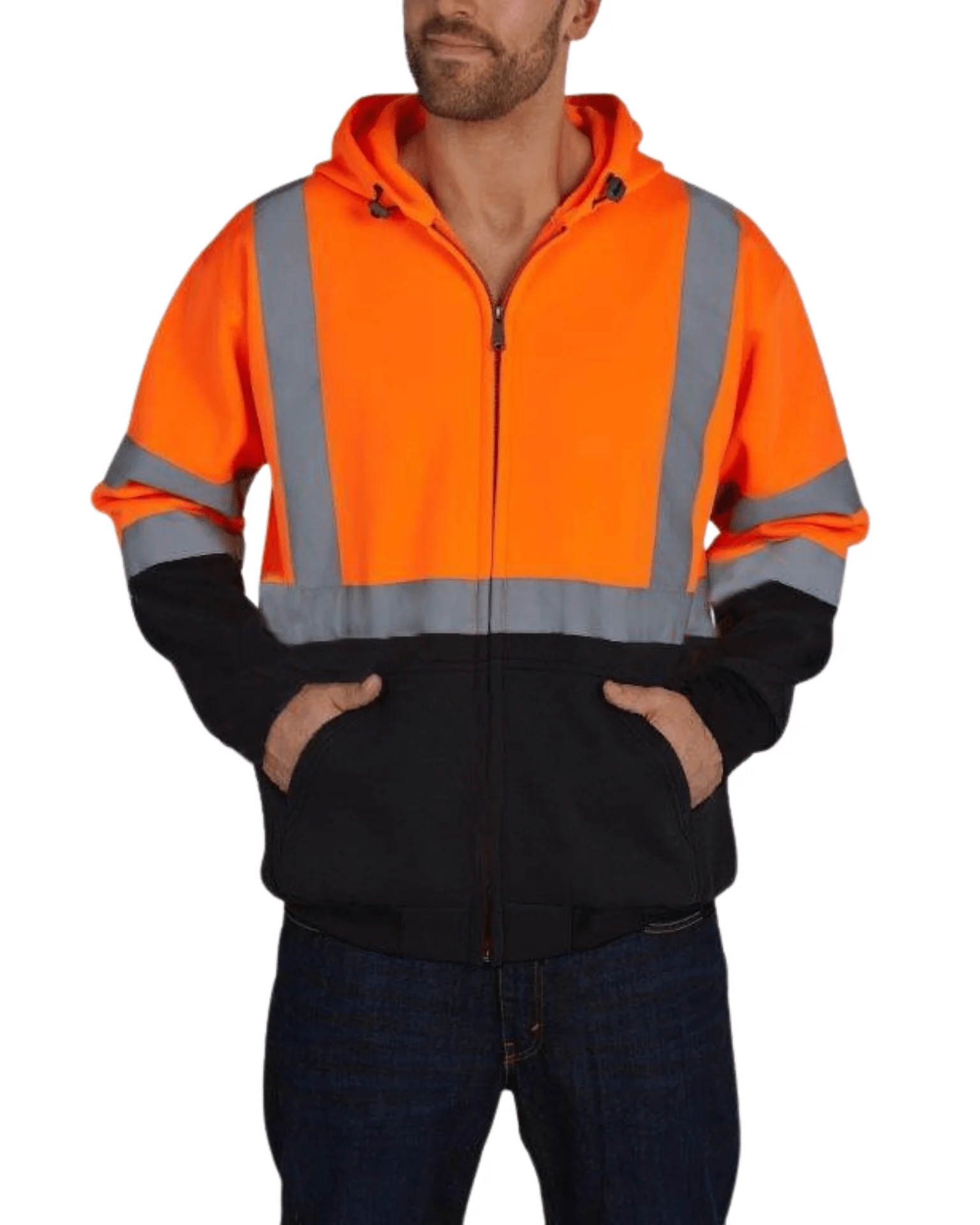 UHV425 HiVis Soft Shell Full Zip Hoodie - Image 5
