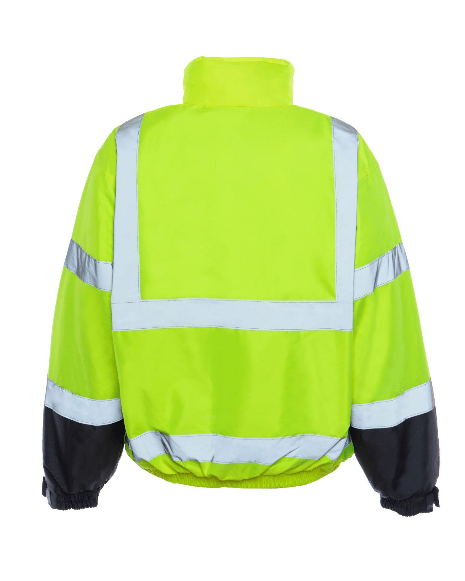 UHV563 HiVis Bomber Jacket with Removable Fleece & Teflon Fabric Protector - Yellow - Image 6