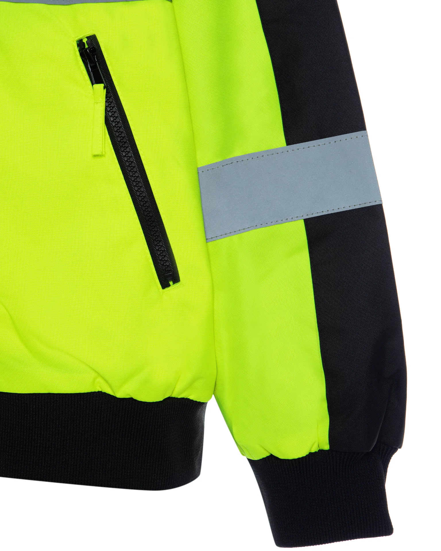 UHV575 HiVis 3-Season Bomber Jacket with Teflon Fabric Protector - Image 9