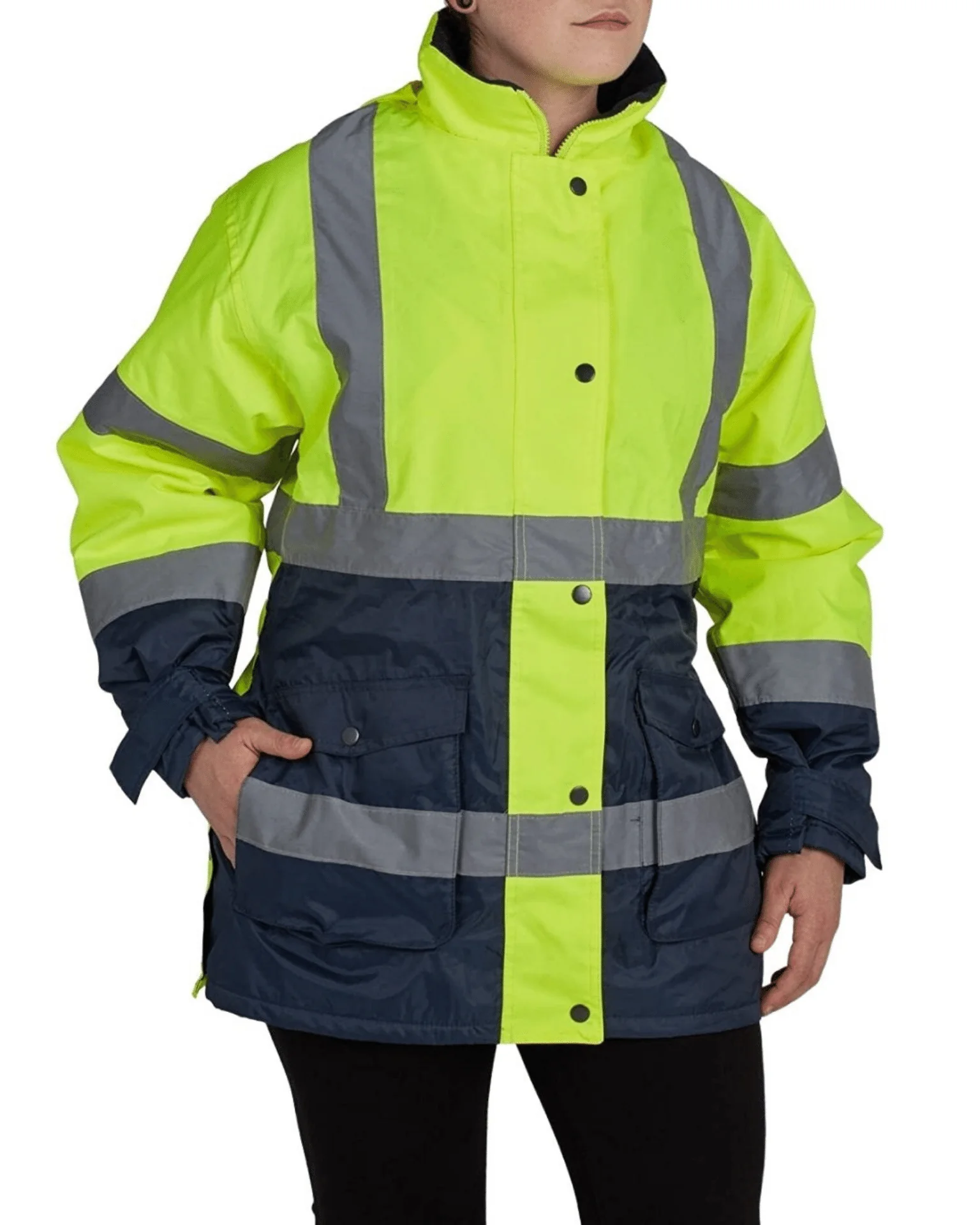 UHV664 HiVis Women's Parka with Teflon Fabric Protector - Image 4