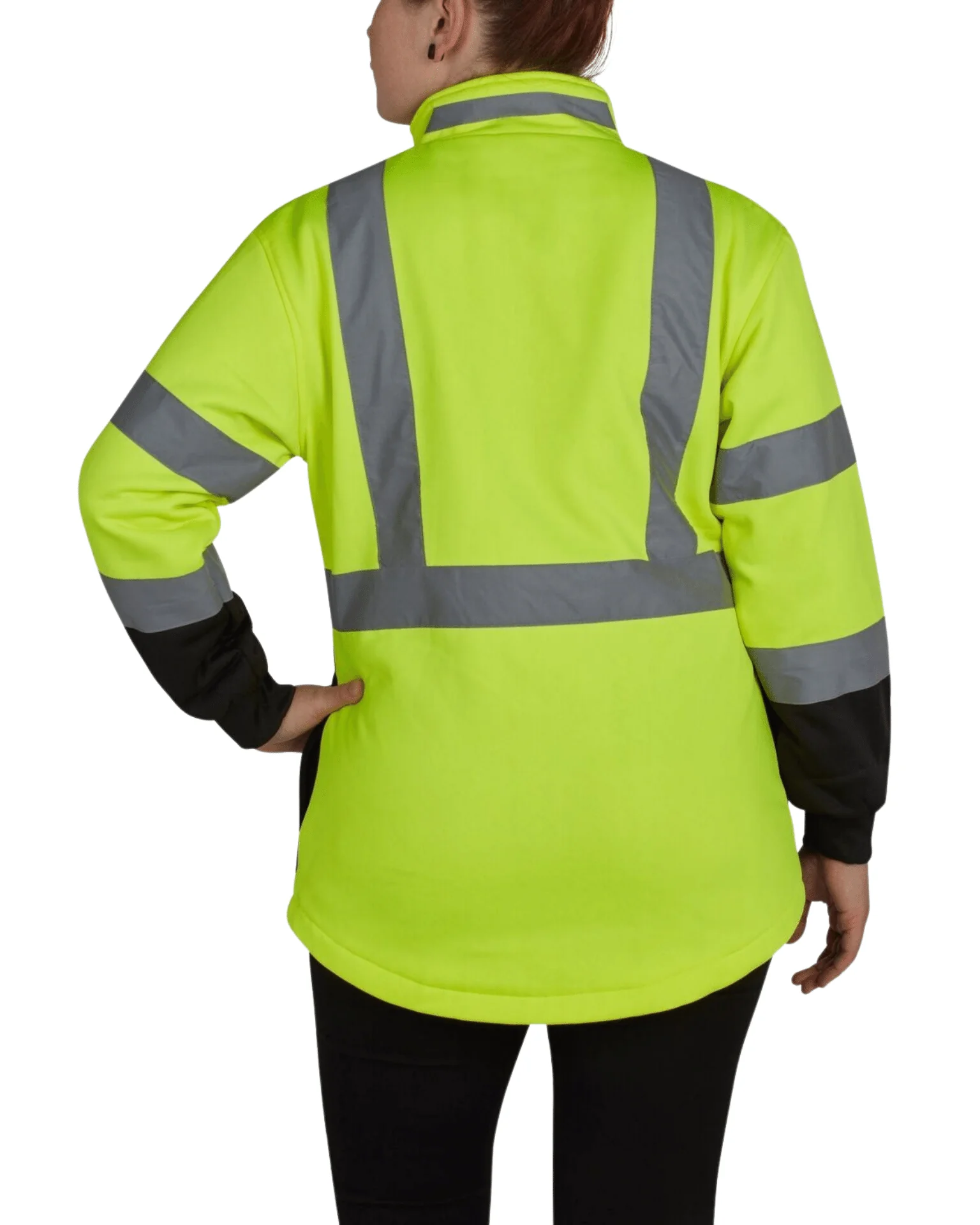 UHV667 HiVis Women's 1/4 Zip Soft Shell - Image 6