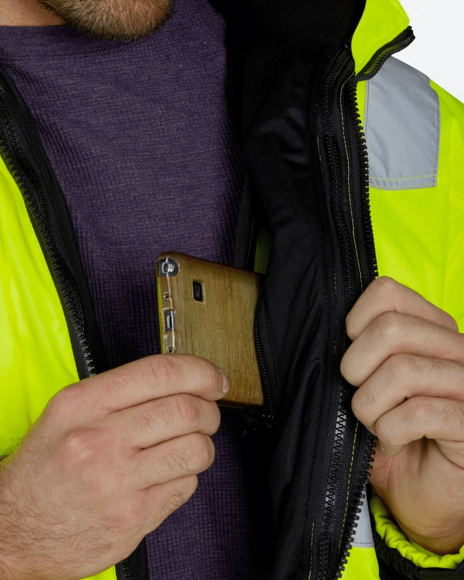 UHV821 HiVis Arctic 3-in-1 Jacket - Image 10