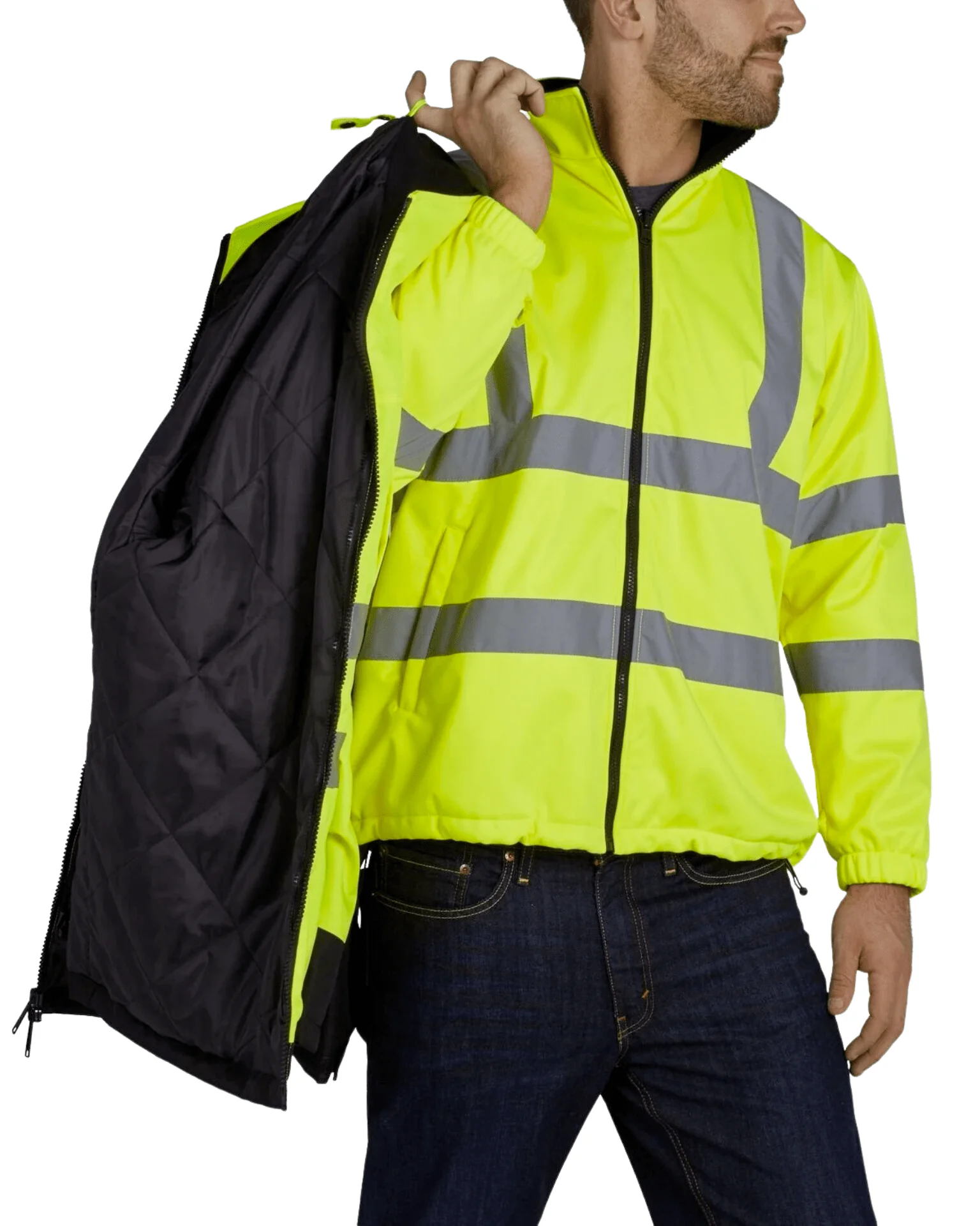 UHV821 HiVis Arctic 3-in-1 Jacket - Image 9