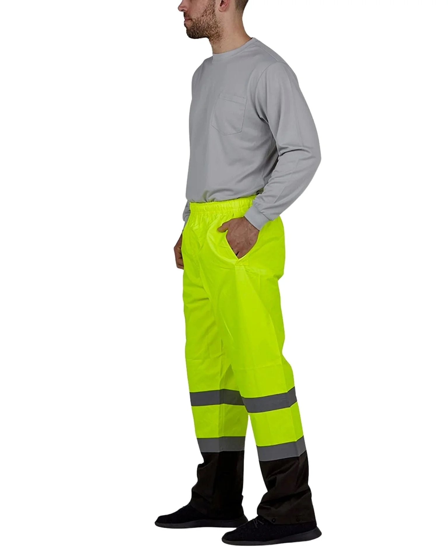 UHV823 Hi-Vis Utility Rain Pants - Image 7