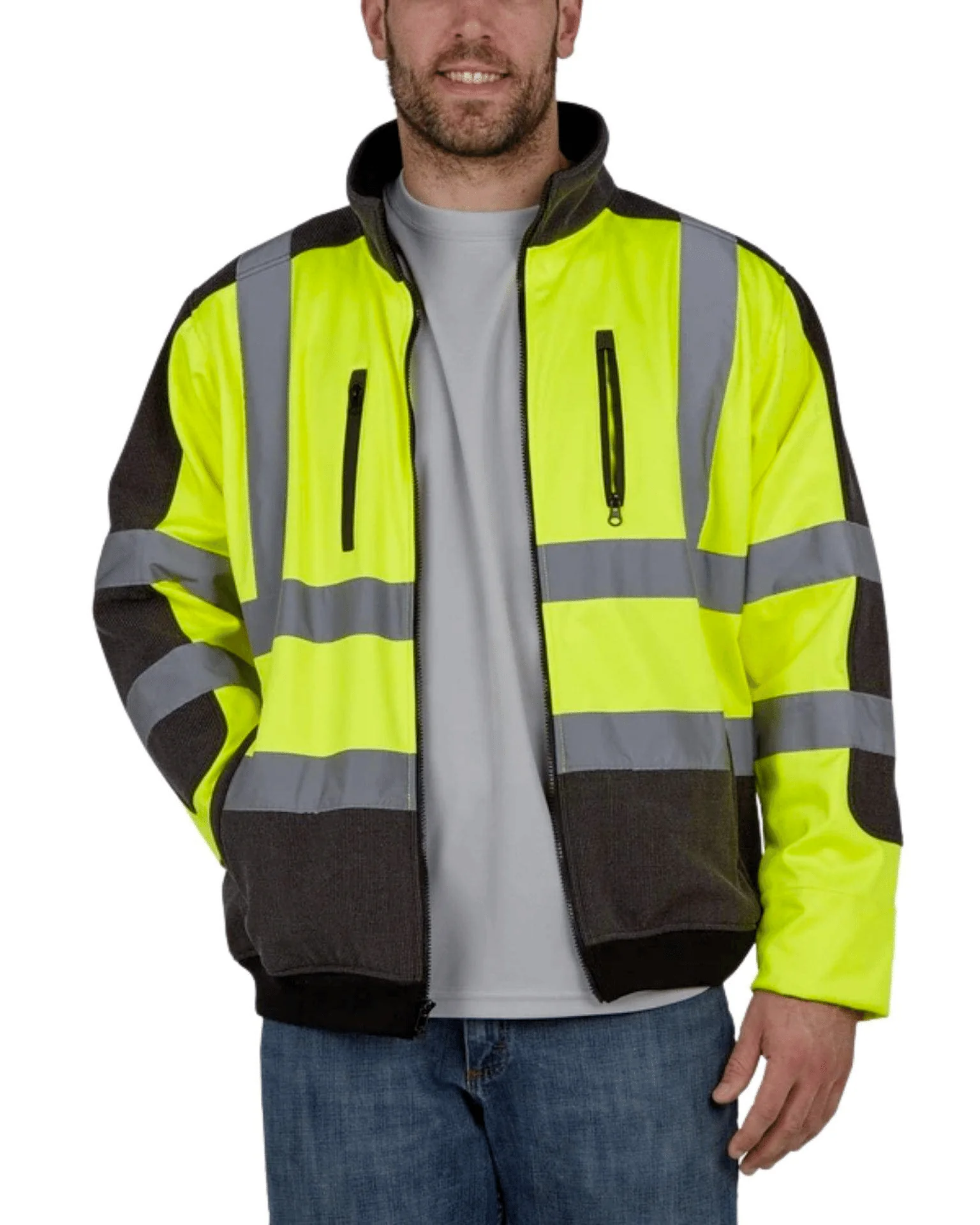 UHV828 HiVis Sport Soft Shell Jacket with WARM UP Lining - Image 4