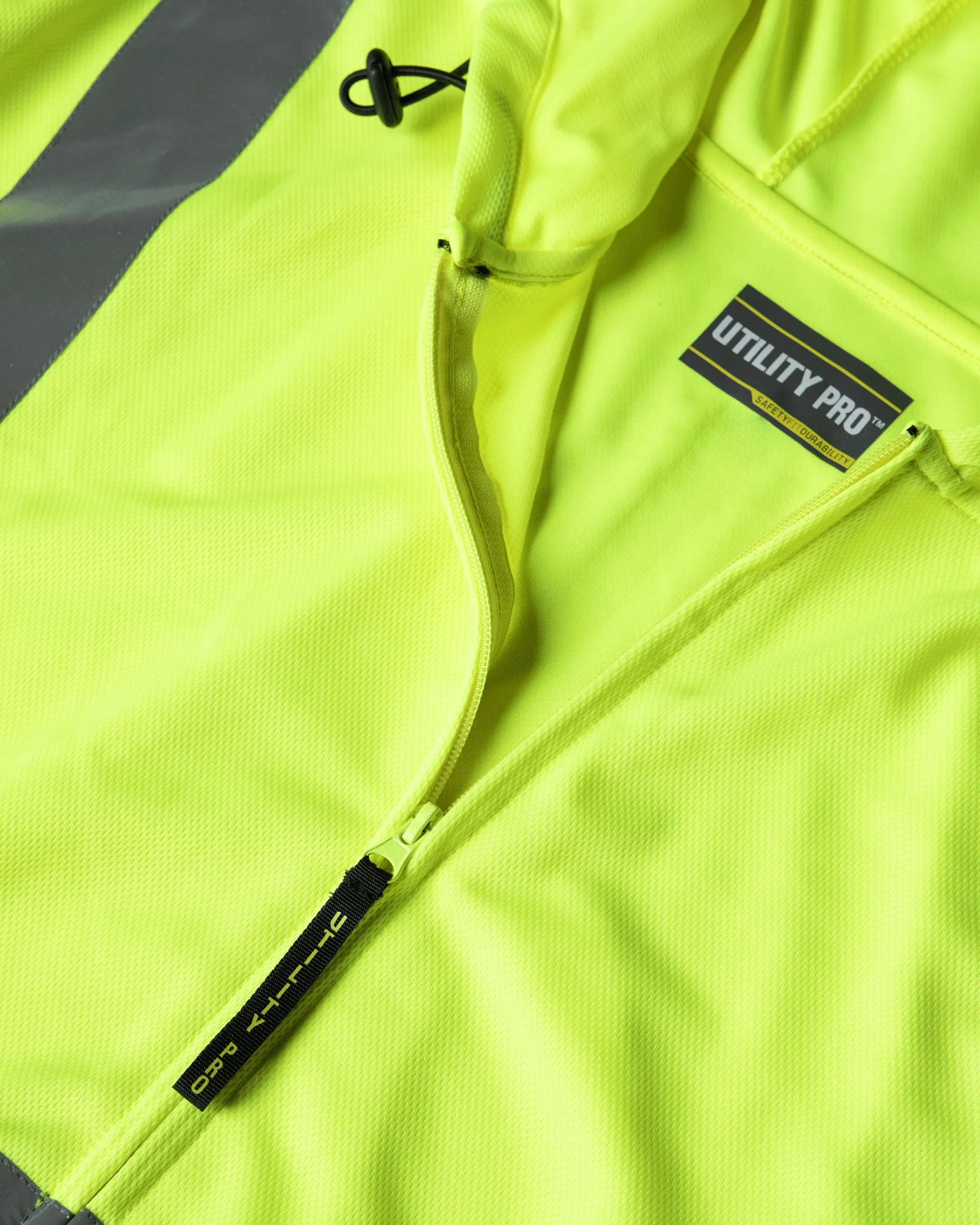 UHV829 HiVis Ultra Light Full Zip Hoodie - Image 9