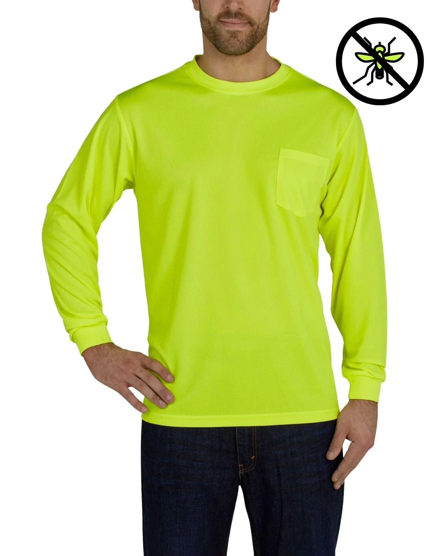 UHV856 Long Sleeve Knit Shirt  - Protected with PERIMETER™ Insect Guard - Image 2