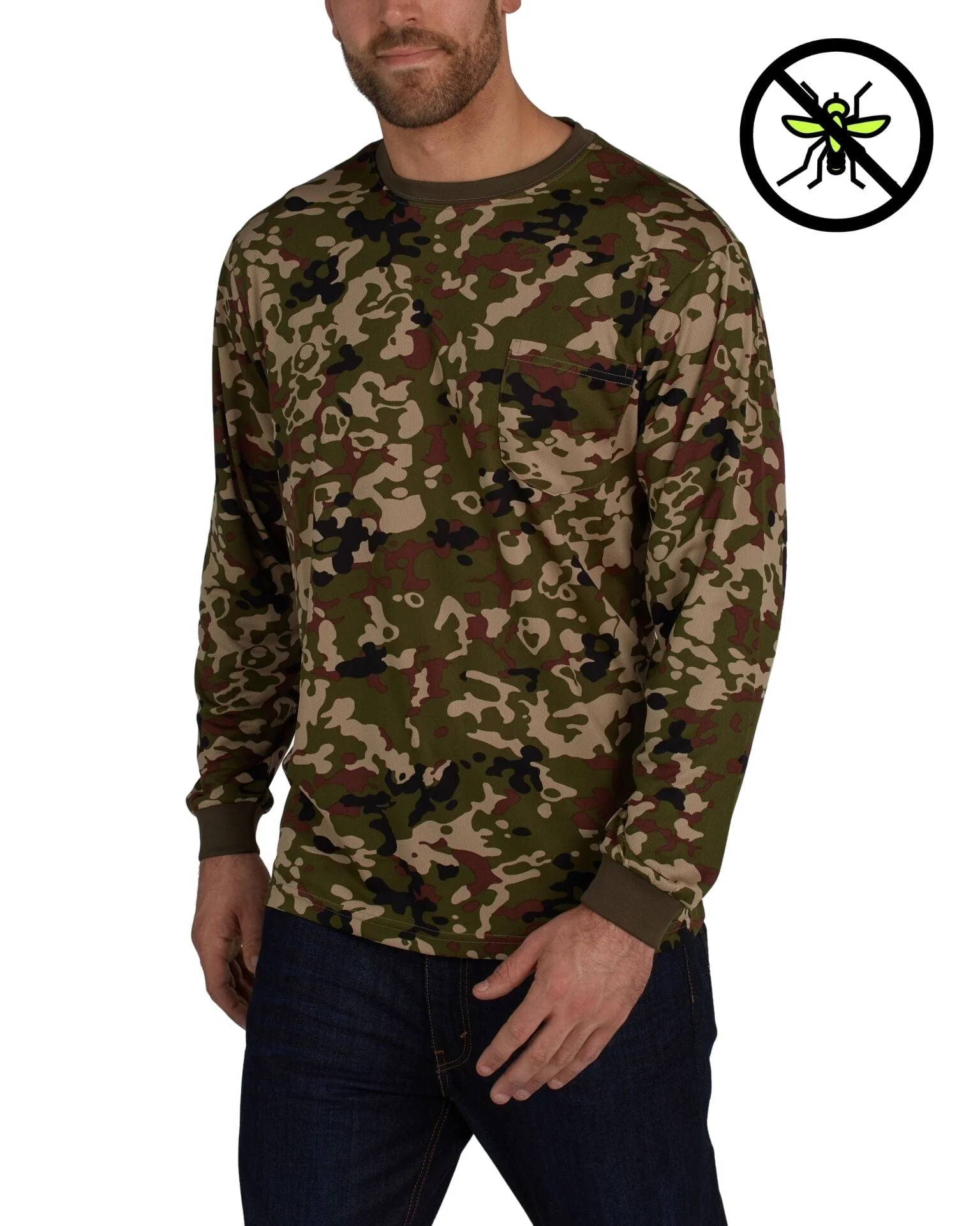 UHV856 Long Sleeve Knit Shirt  - Protected with PERIMETER™ Insect Guard - Image 5