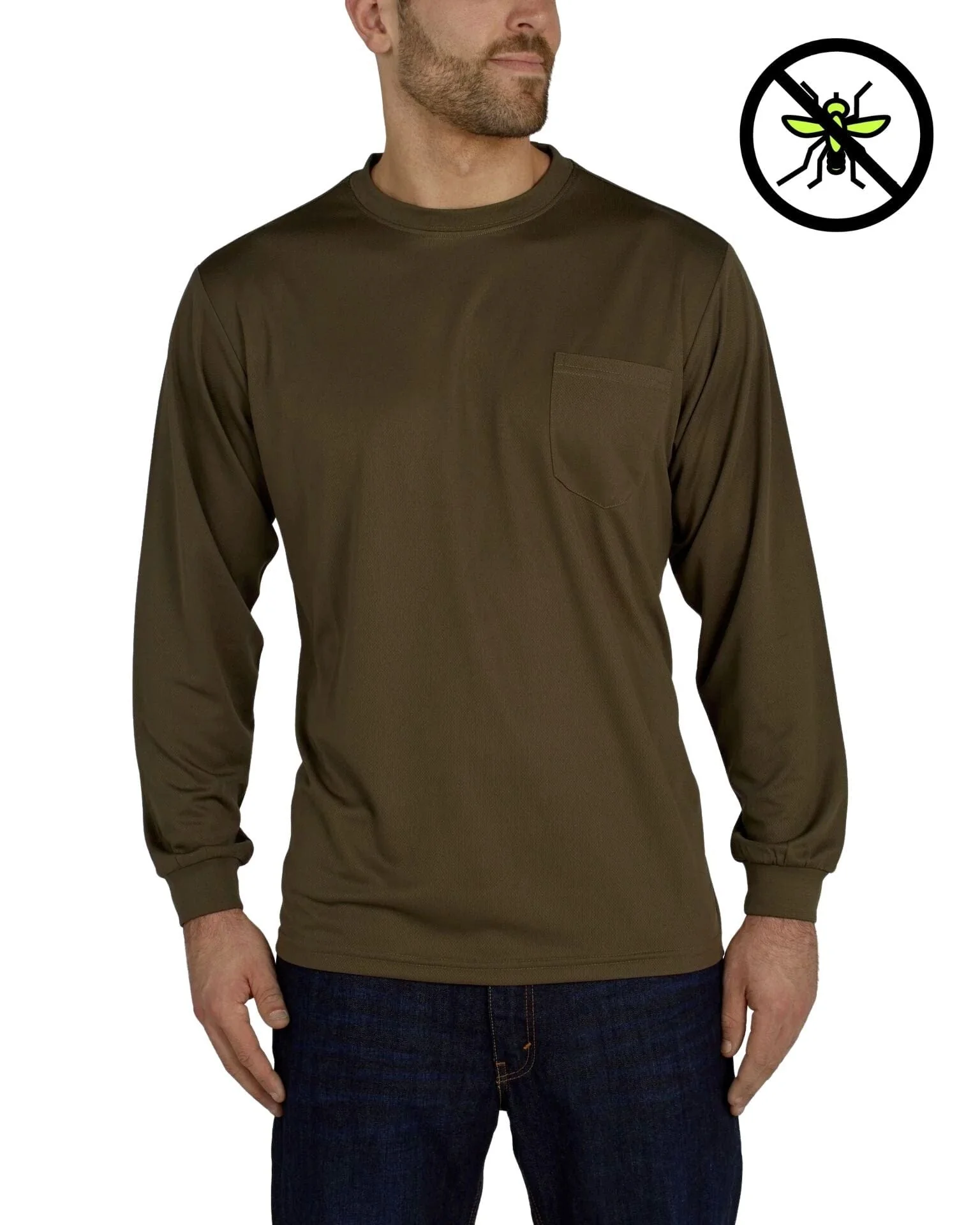 UHV856 Long Sleeve Knit Shirt  - Protected with PERIMETER™ Insect Guard - Image 6