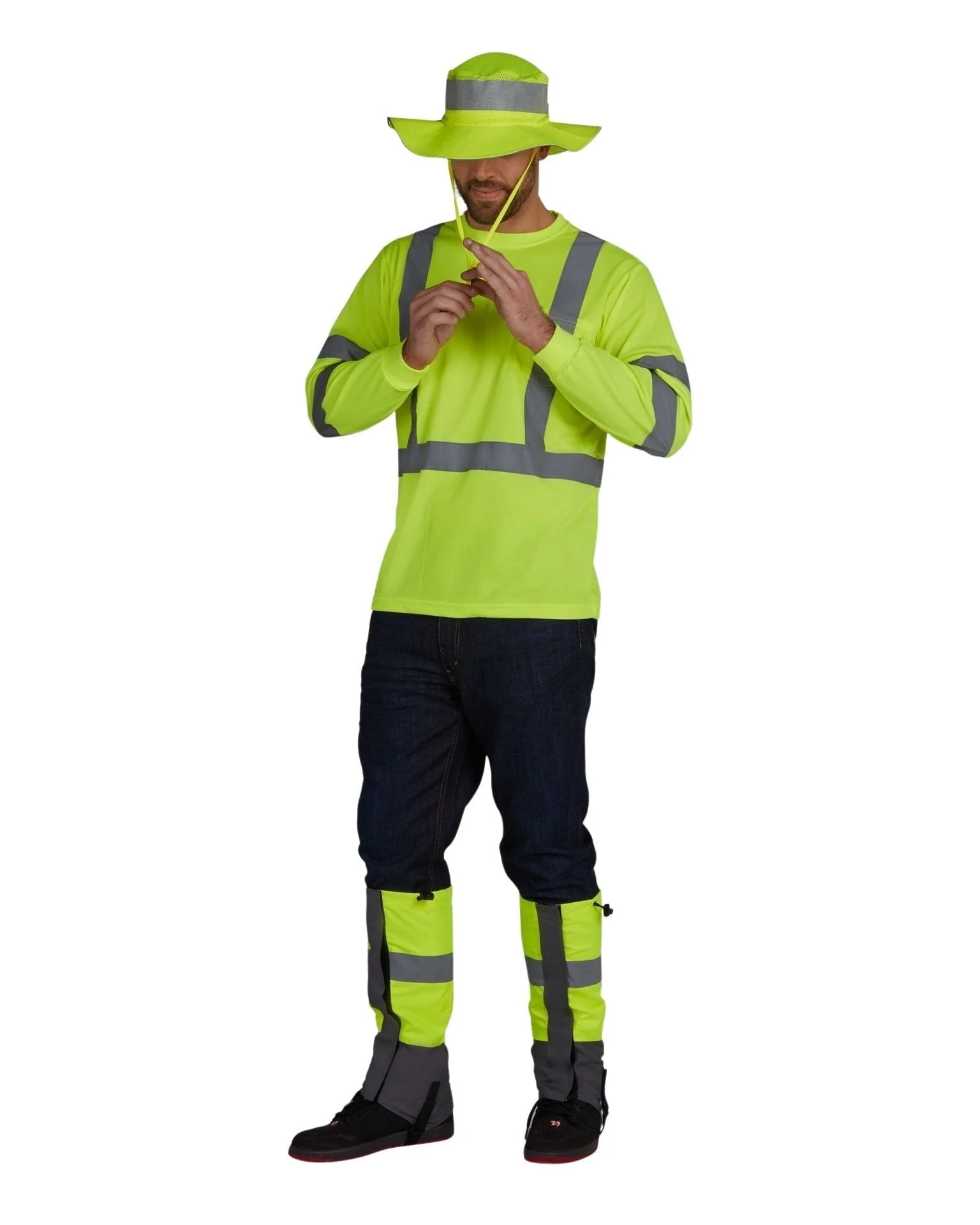 UHV867 HiVis Long Sleeve Tee - Protected with PERIMETER™ Insect Guard - Image 2