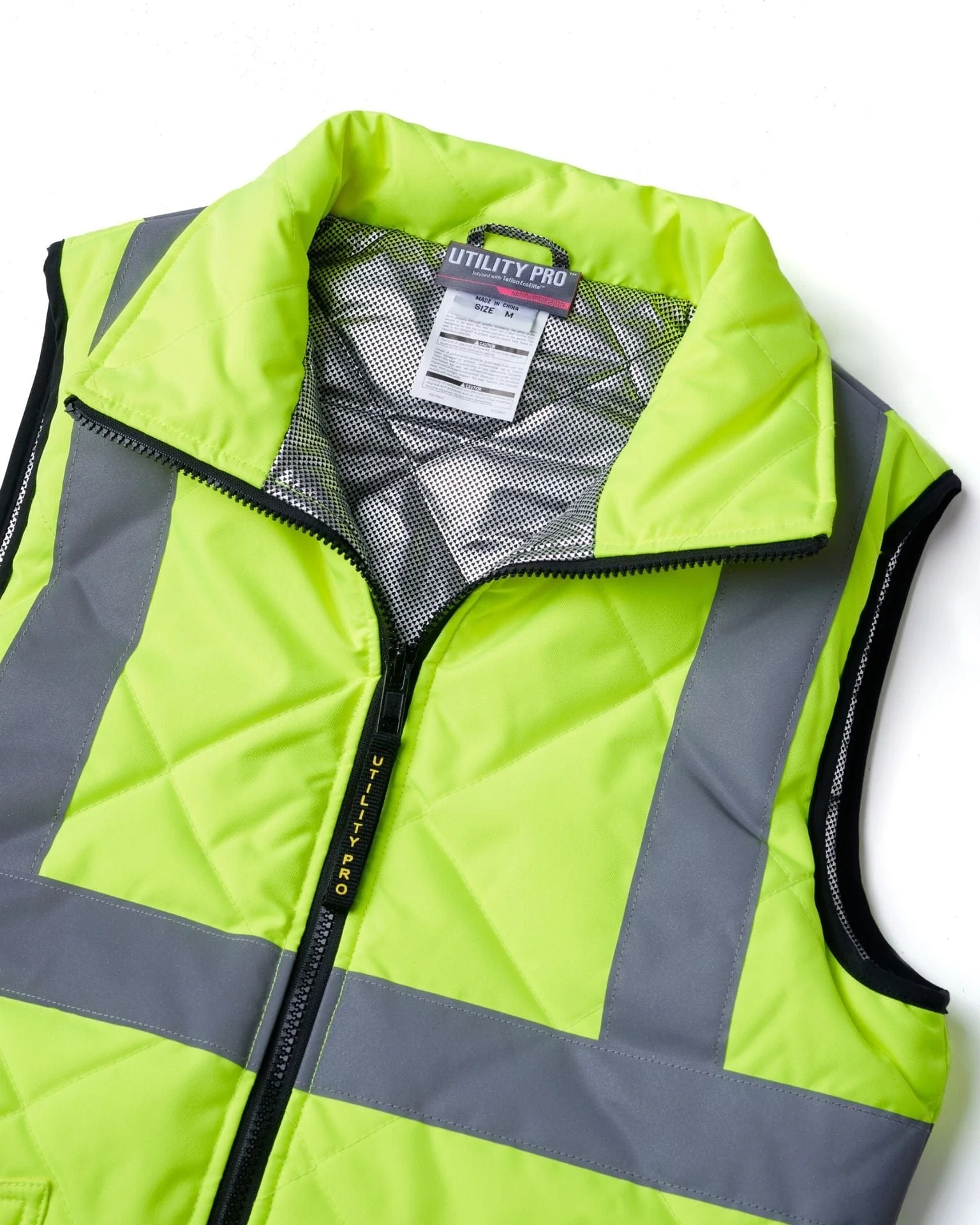 UHV995 HiVis Women's High Collar WarmUP Insulated Safety Vest - Image 4