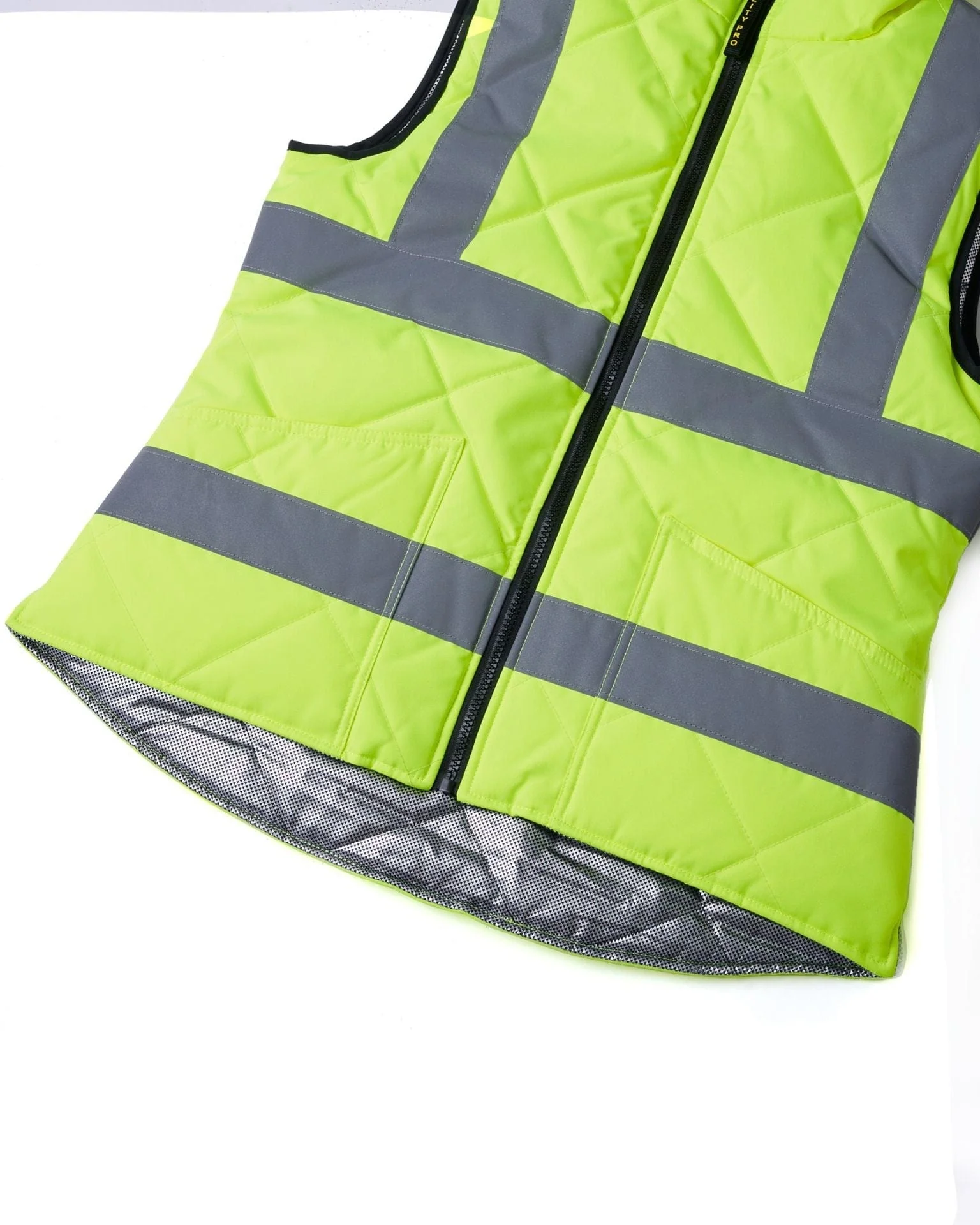 UHV995 HiVis Women's High Collar WarmUP Insulated Safety Vest - Image 5