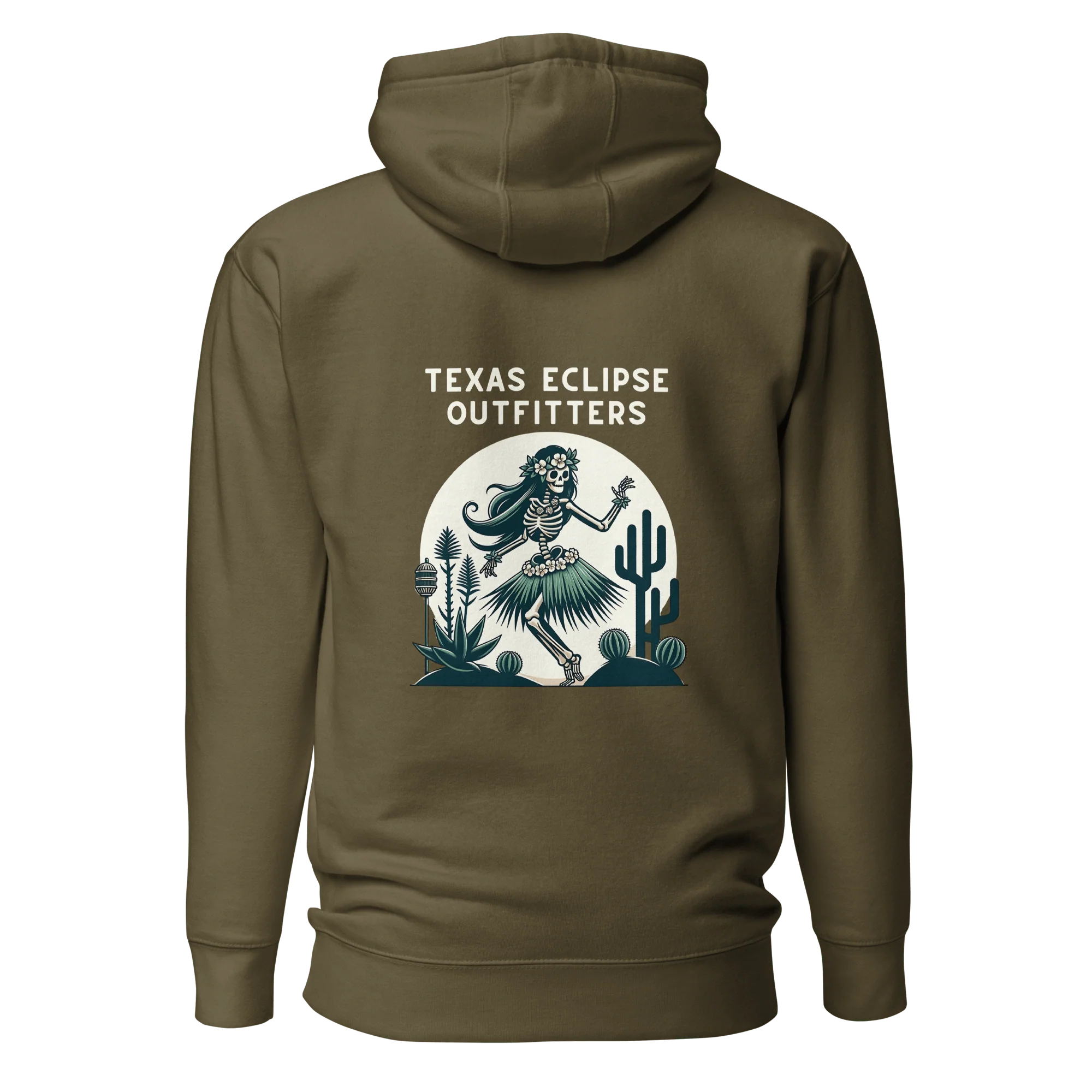 Undead Luau Hula Girl Graphic Hoodie
