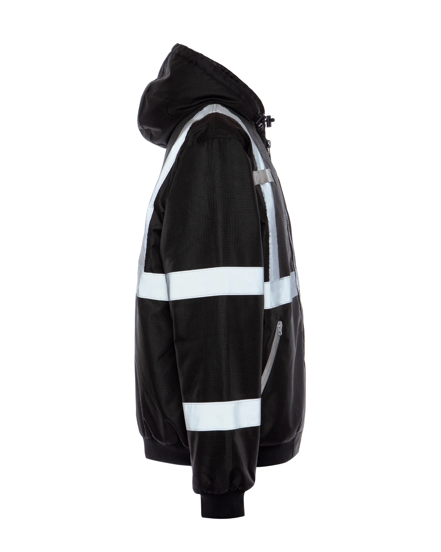 UPA889 HiVis Men's Warm Up Bomber Jacket - Image 2