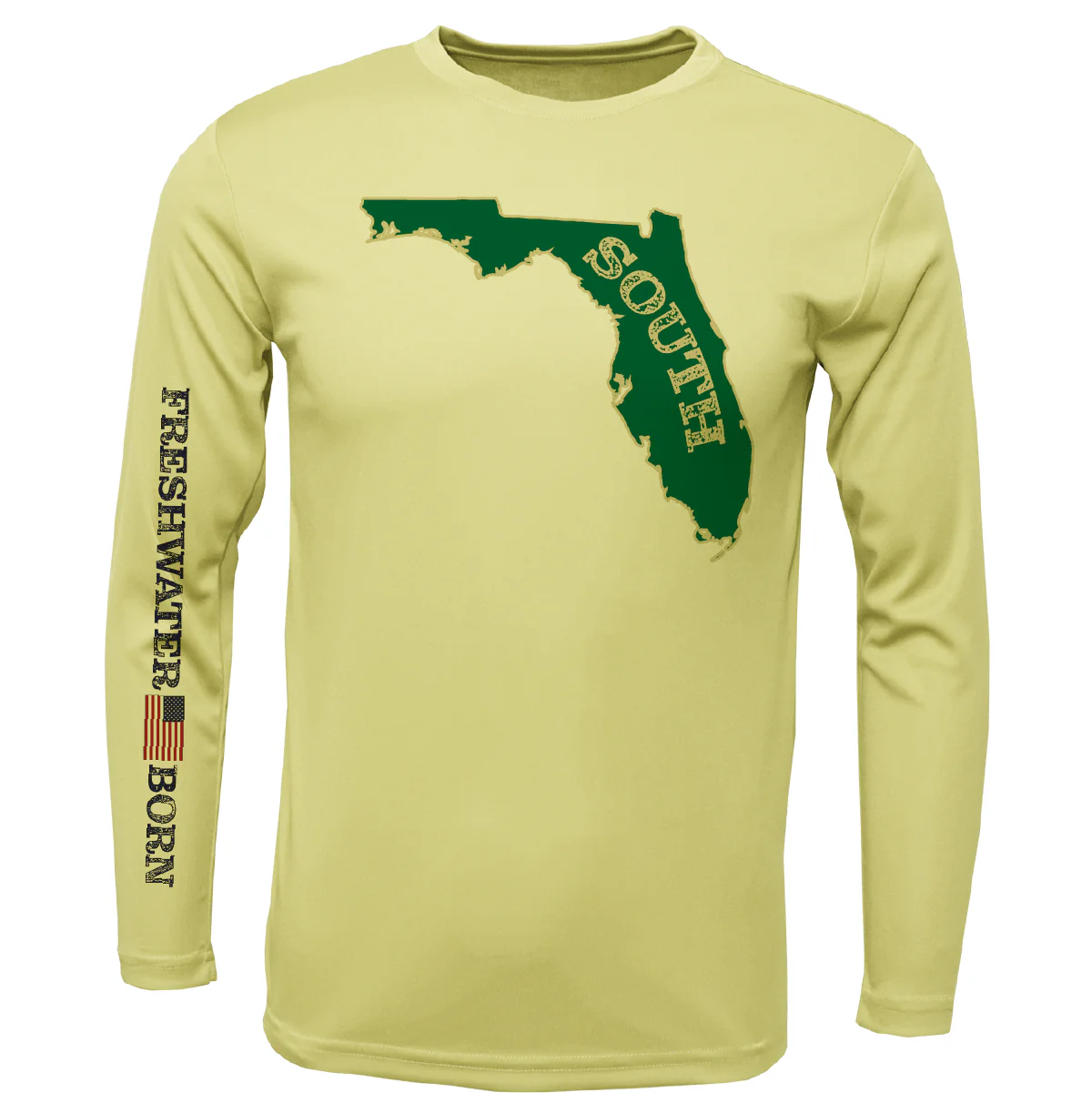 USF Green and Gold Freshwater Born Boy's Long Sleeve UPF 50+ Dry-Fit Shirt - Image 5
