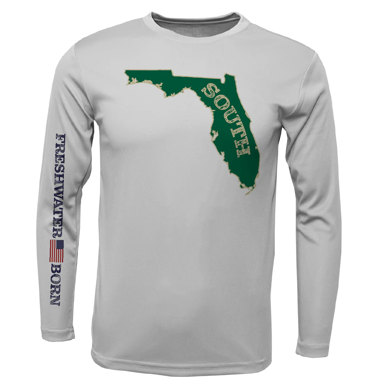 USF Green and Gold Freshwater Born Boy's Long Sleeve UPF 50+ Dry-Fit Shirt - Image 9