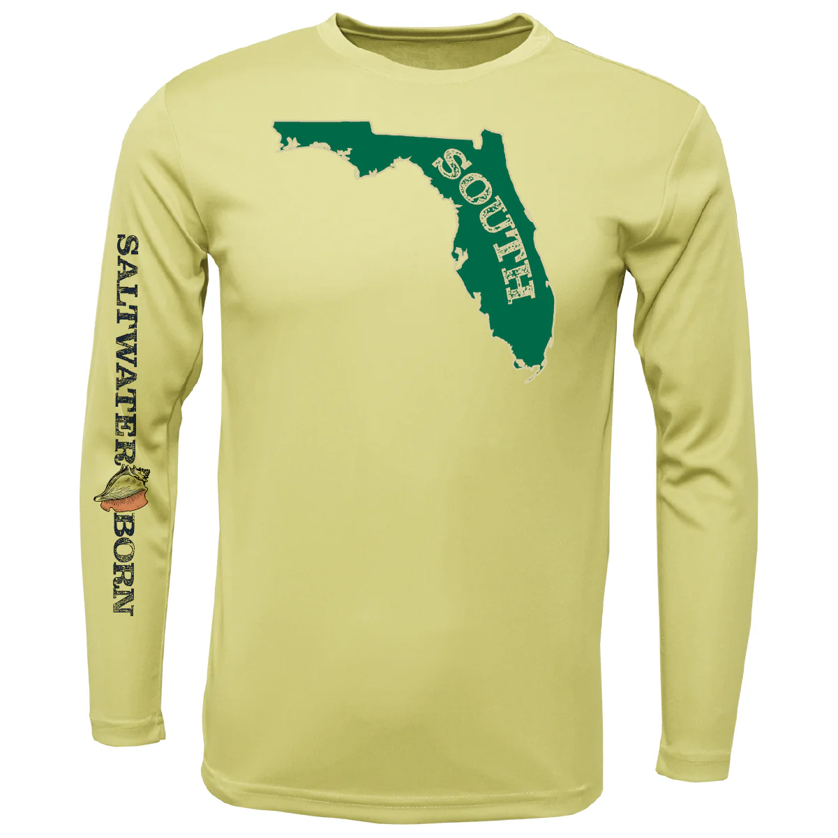USF Green and Gold Long Sleeve UPF 50+ Dry-Fit Shirt - Image 3