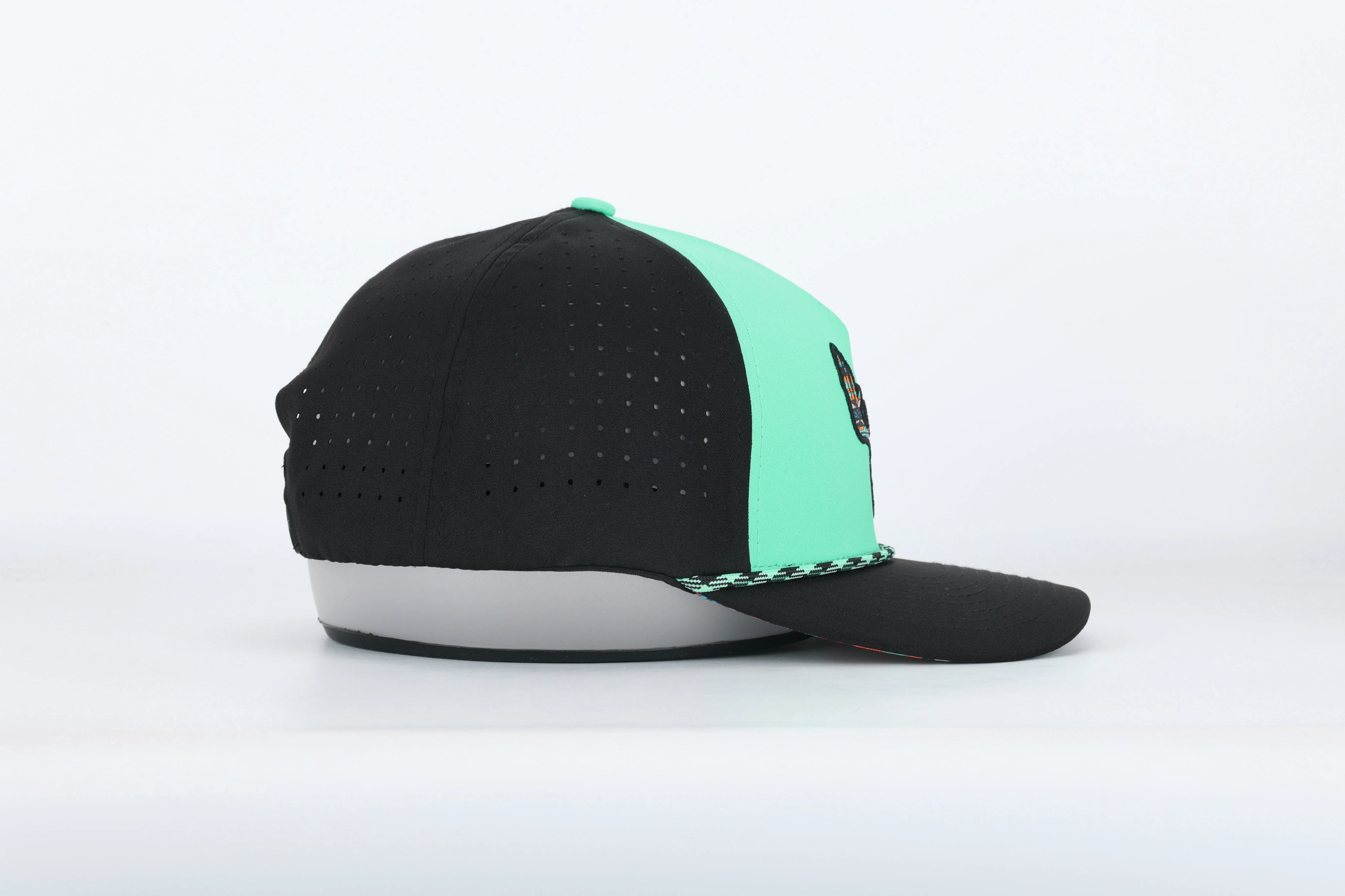 Whitetail Co. Western Buck Skull Teal Low/Mid Profile Trucker - Image 13