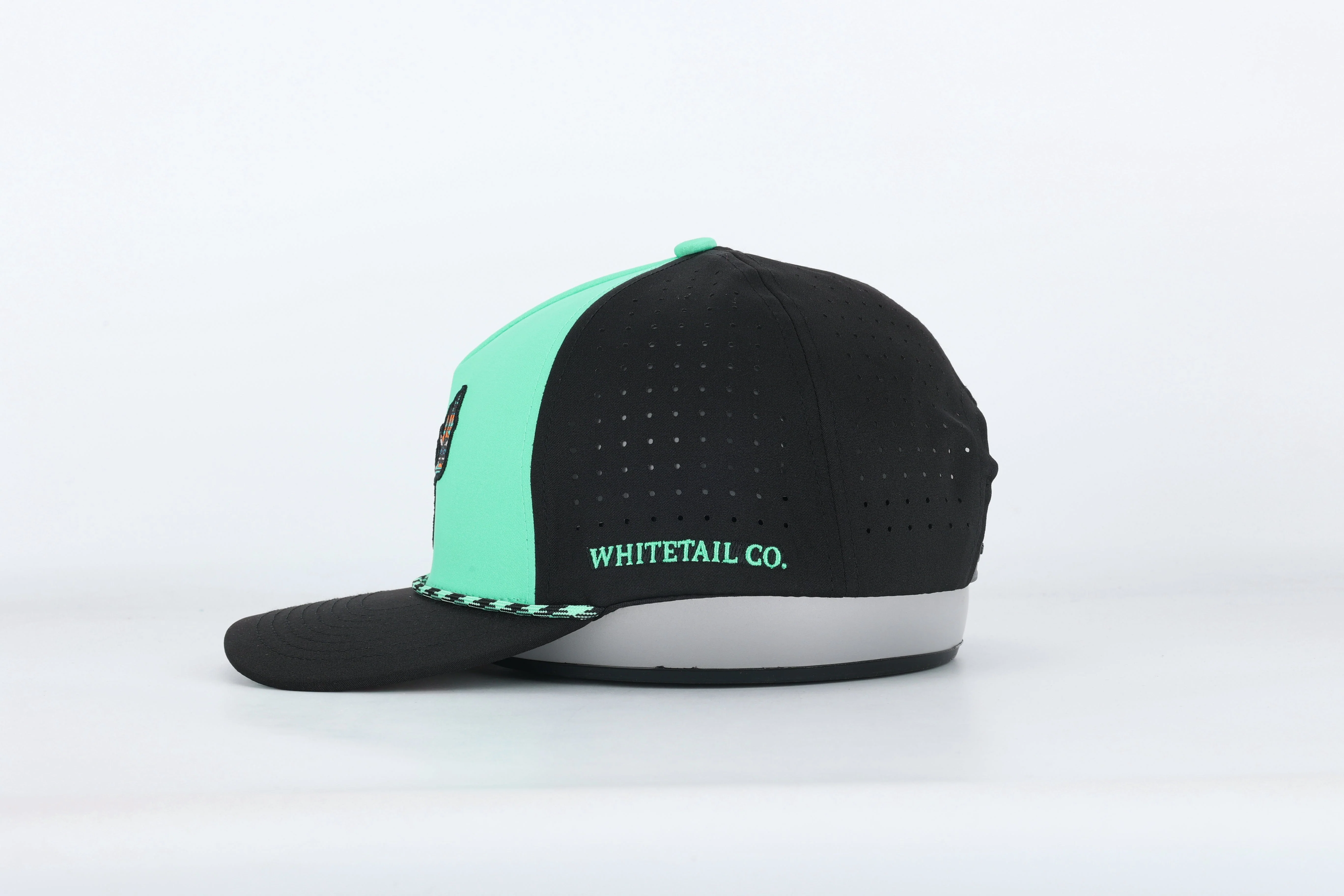 Whitetail Co. Western Buck Skull Teal Low/Mid Profile Trucker - Image 14
