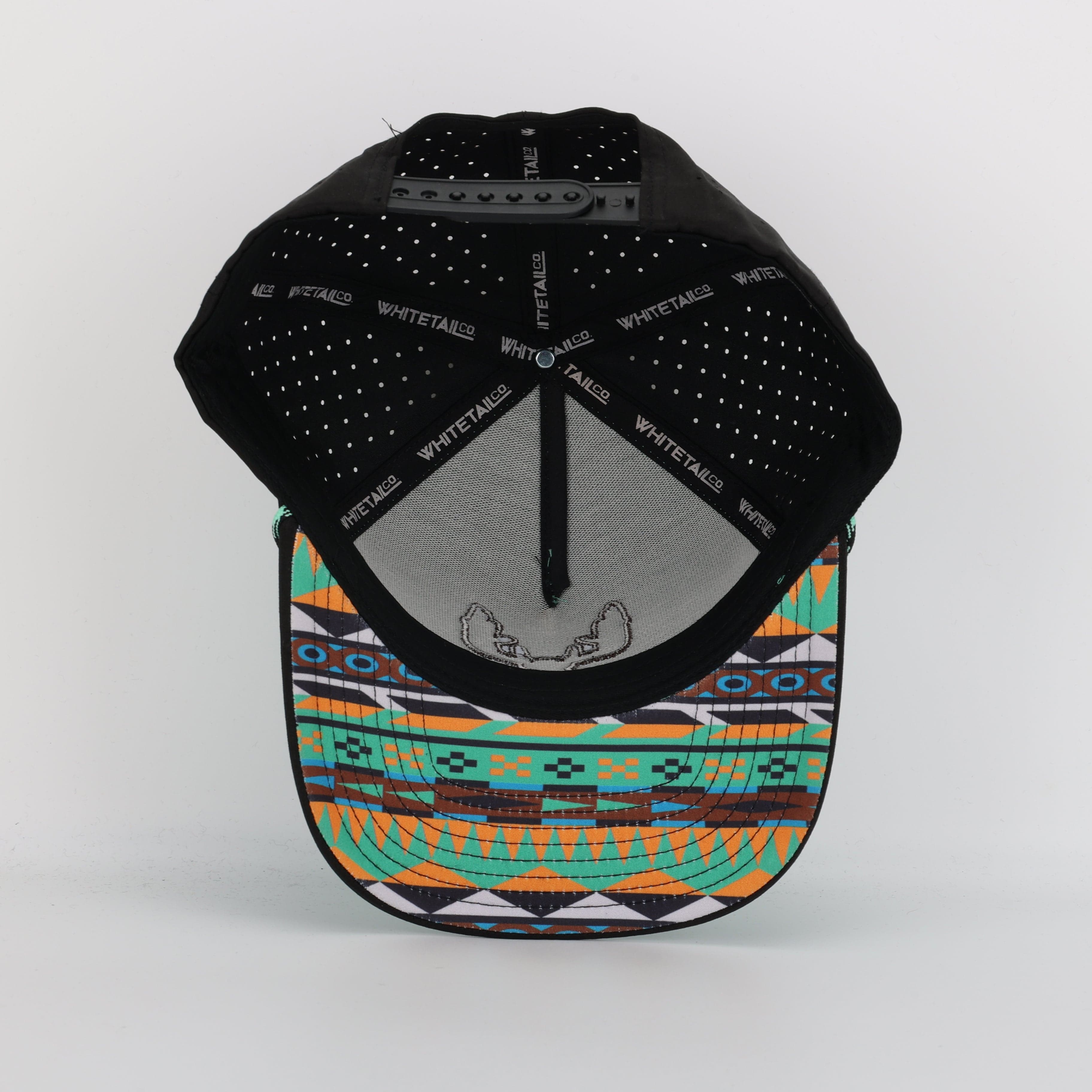 Whitetail Co. Western Buck Skull Teal Low/Mid Profile Trucker - Image 3