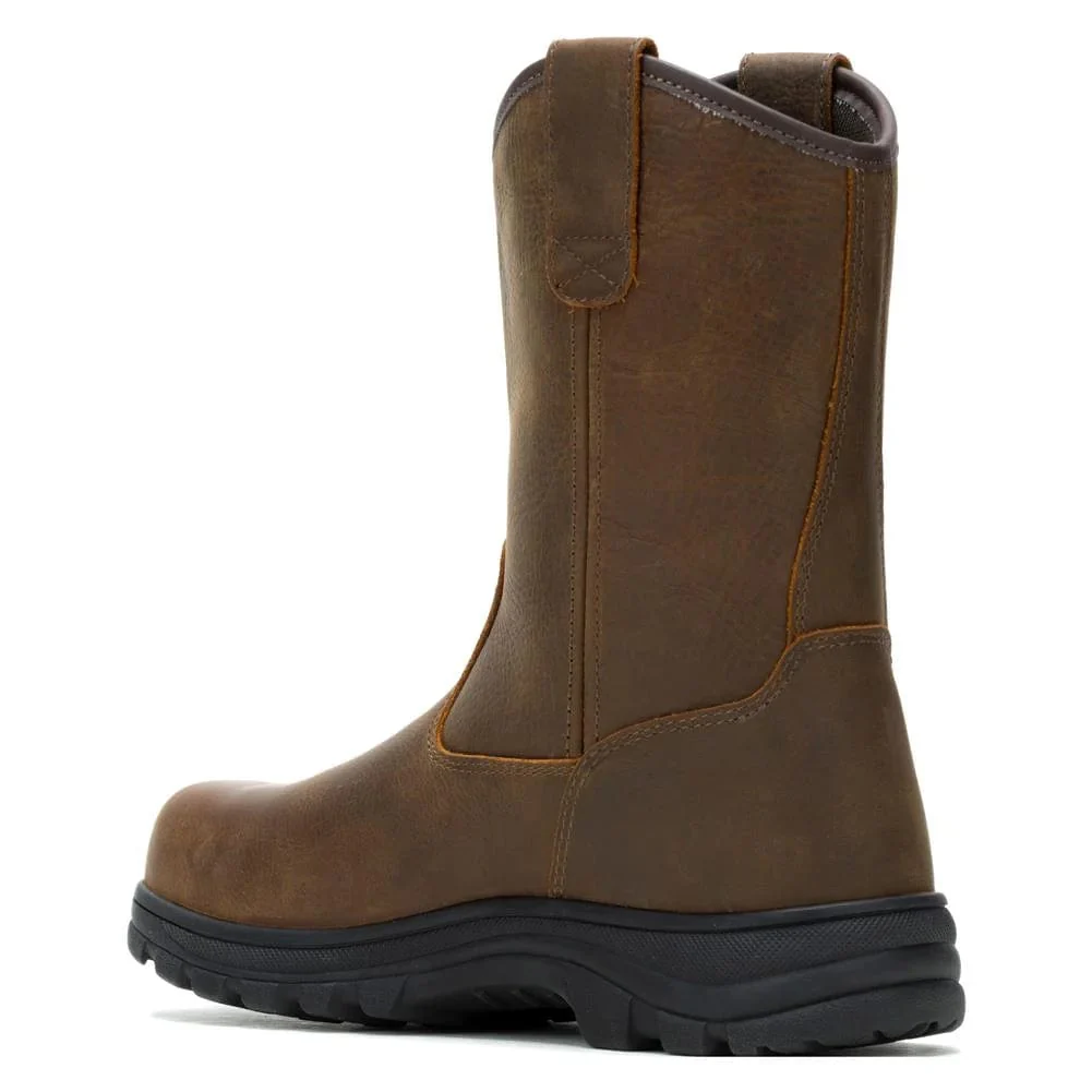 Wolverine Men's Carlsbad Wellington Brown Waterproof Steel Toe Work Boots W241069 - Image 3