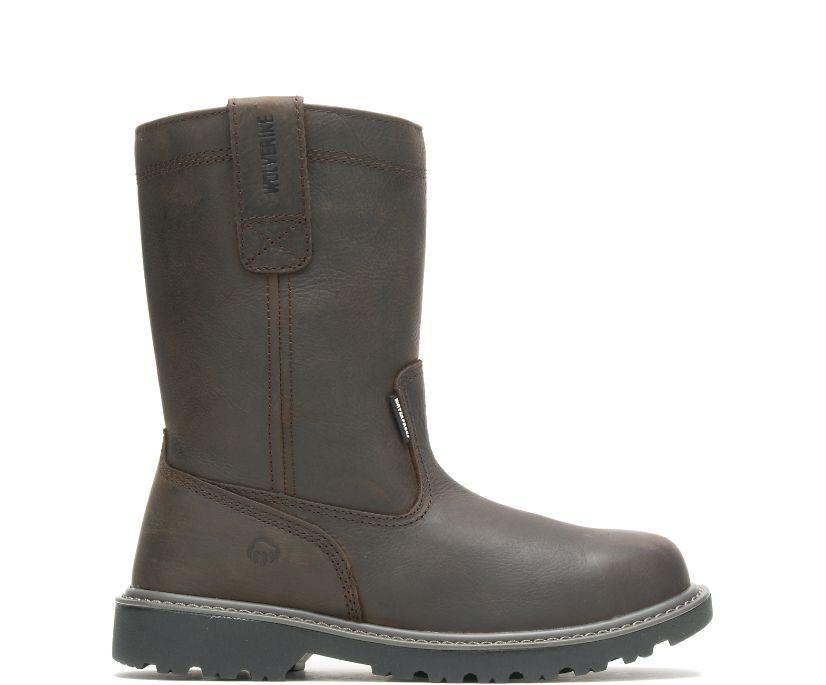 Wolverine Men's Floorhand Wellington Brown Waterproof Steel Toe Work Boots W10680 - Image 2