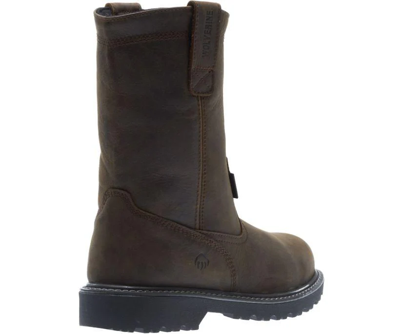 Wolverine Men's Floorhand Wellington Brown Waterproof Steel Toe Work Boots W10680 - Image 8