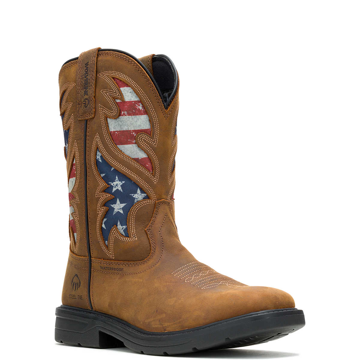 Wolverine Men's Rancher Flag Steel-Toe Wellington Work Boot W241183