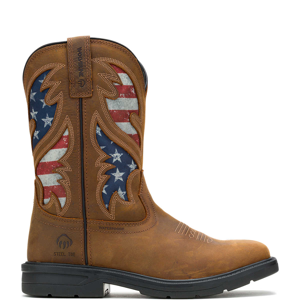 Wolverine Men's Rancher Flag Steel-Toe Wellington Work Boot W241183 - Image 2