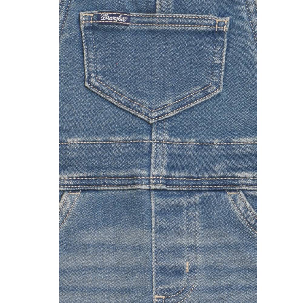 Wrangler Baby Girls Myra Light Wash Overalls 112338913 - Image 3