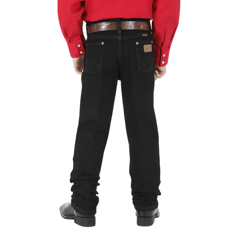 Wrangler Boys Cowboy Cut Black Original Fit Jeans (8-20) 13MWBBK