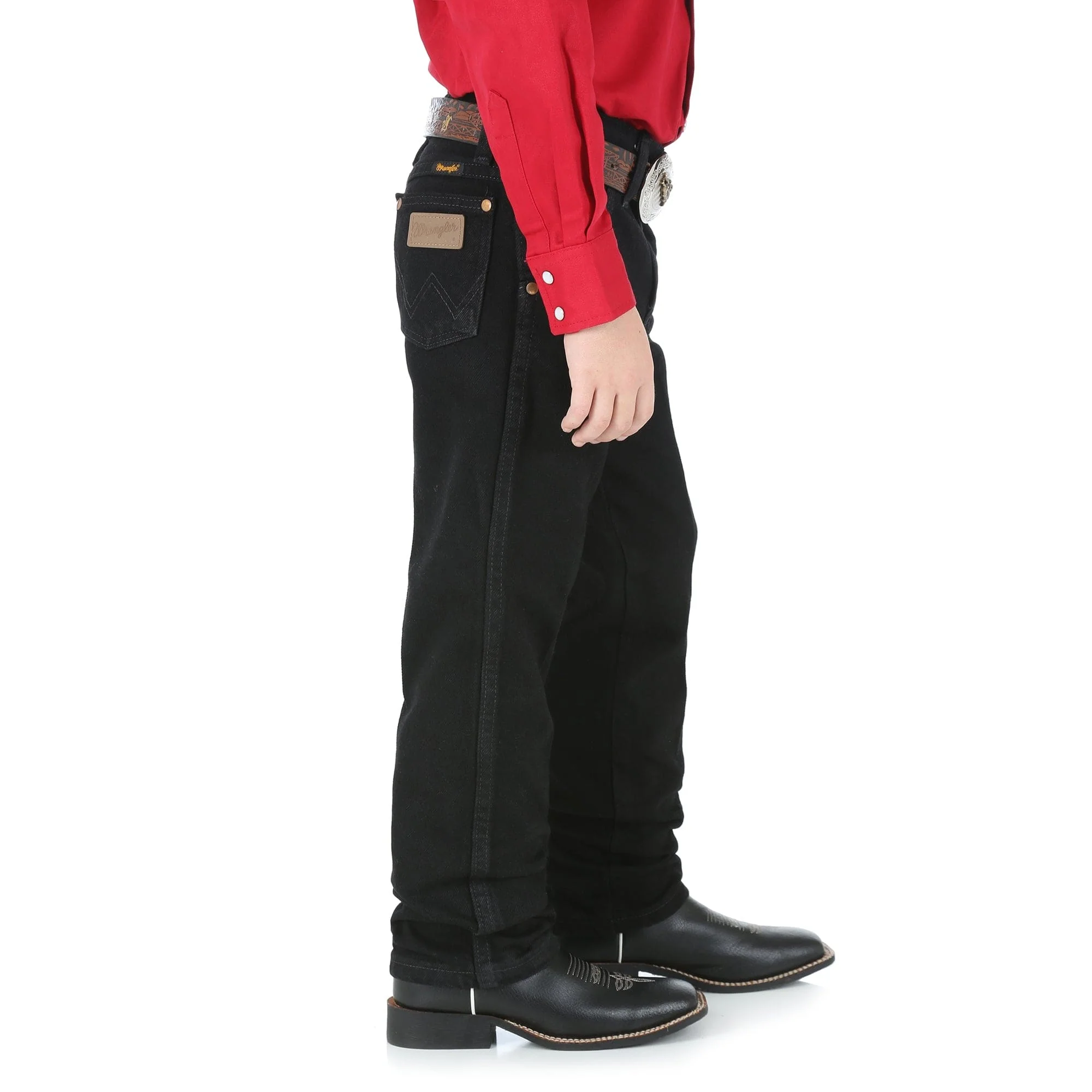 Wrangler Boys Cowboy Cut Black Original Fit Jeans (8-20) 13MWBBK - Image 3