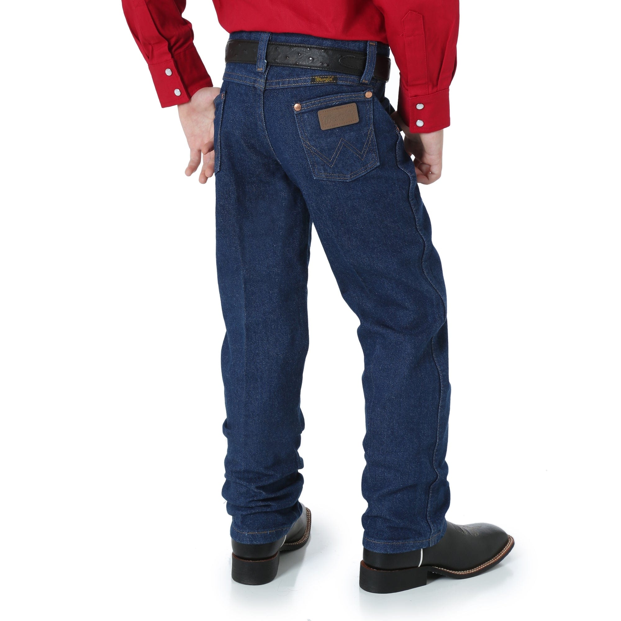 Wrangler Boys Prewashed Cowboy Cut Indigo Original Fit Jeans 13MWZJP - Image 3