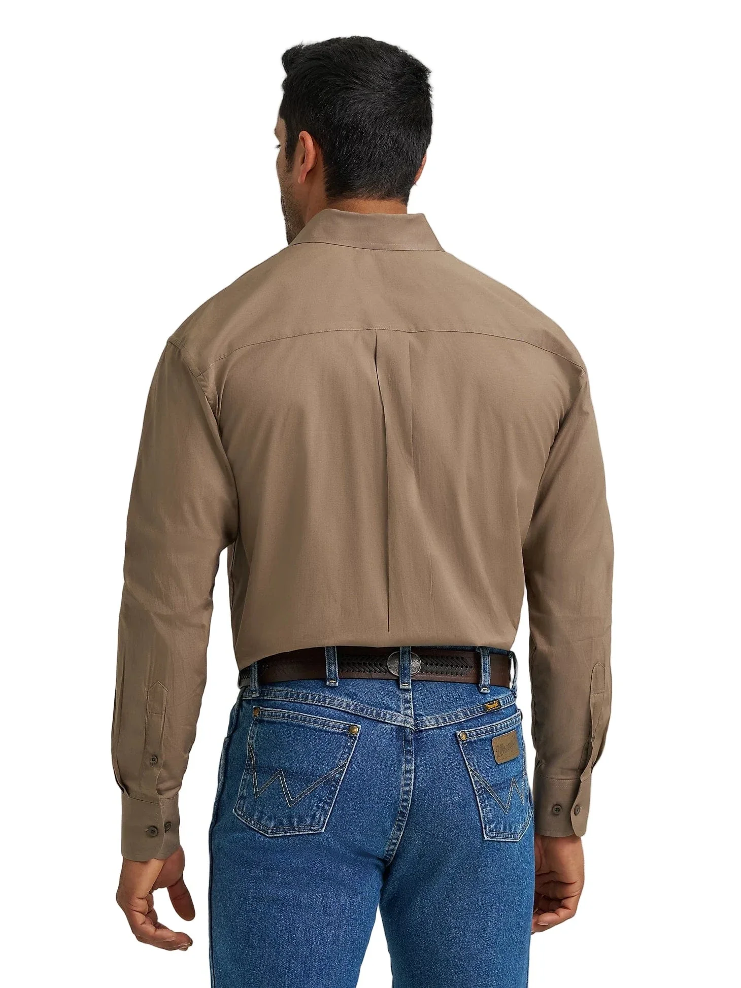 Wrangler George Strait Walnut Button Down Shirt 112368207 - Image 3