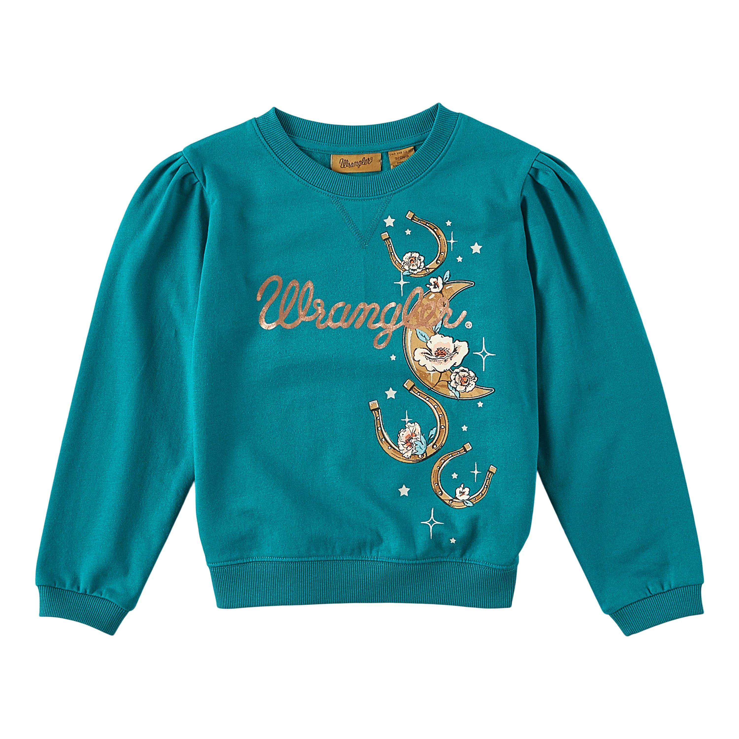 Wrangler Girls Moon Graphic Puff Sleeve Pullover 112321700