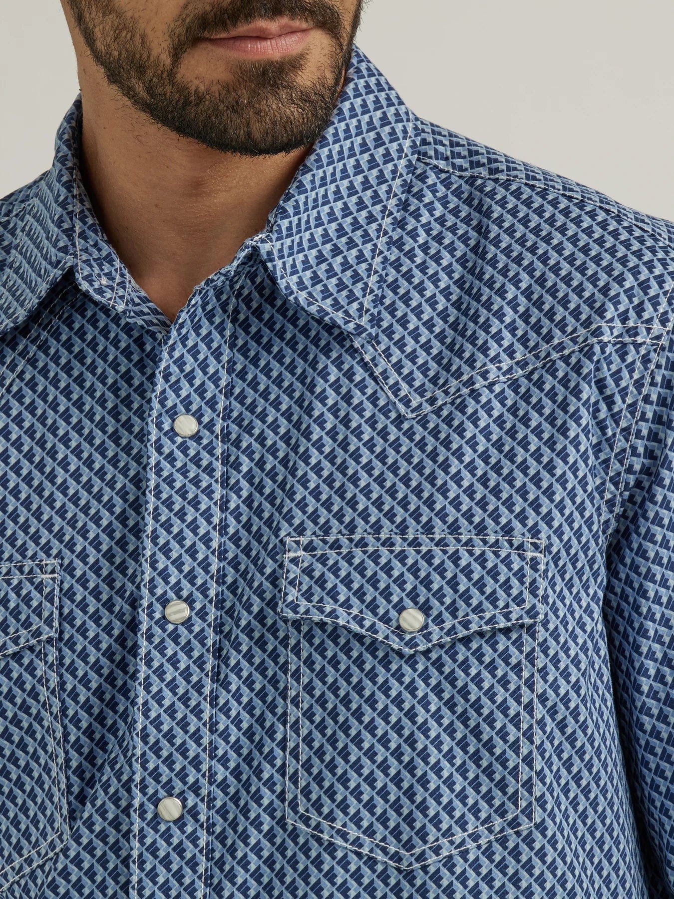 Wrangler Men's 20X Competition Advanced Comfort Long Sleeve Western Snap Shirt 112338022 - Image 4