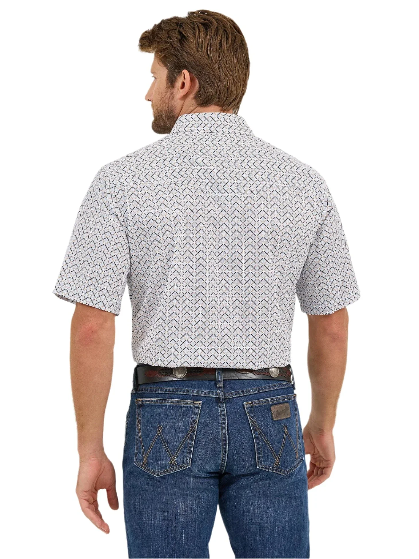 Wrangler Men's 20X Competition Short Sleeve Western Snap Shirt 112359573 - Image 2