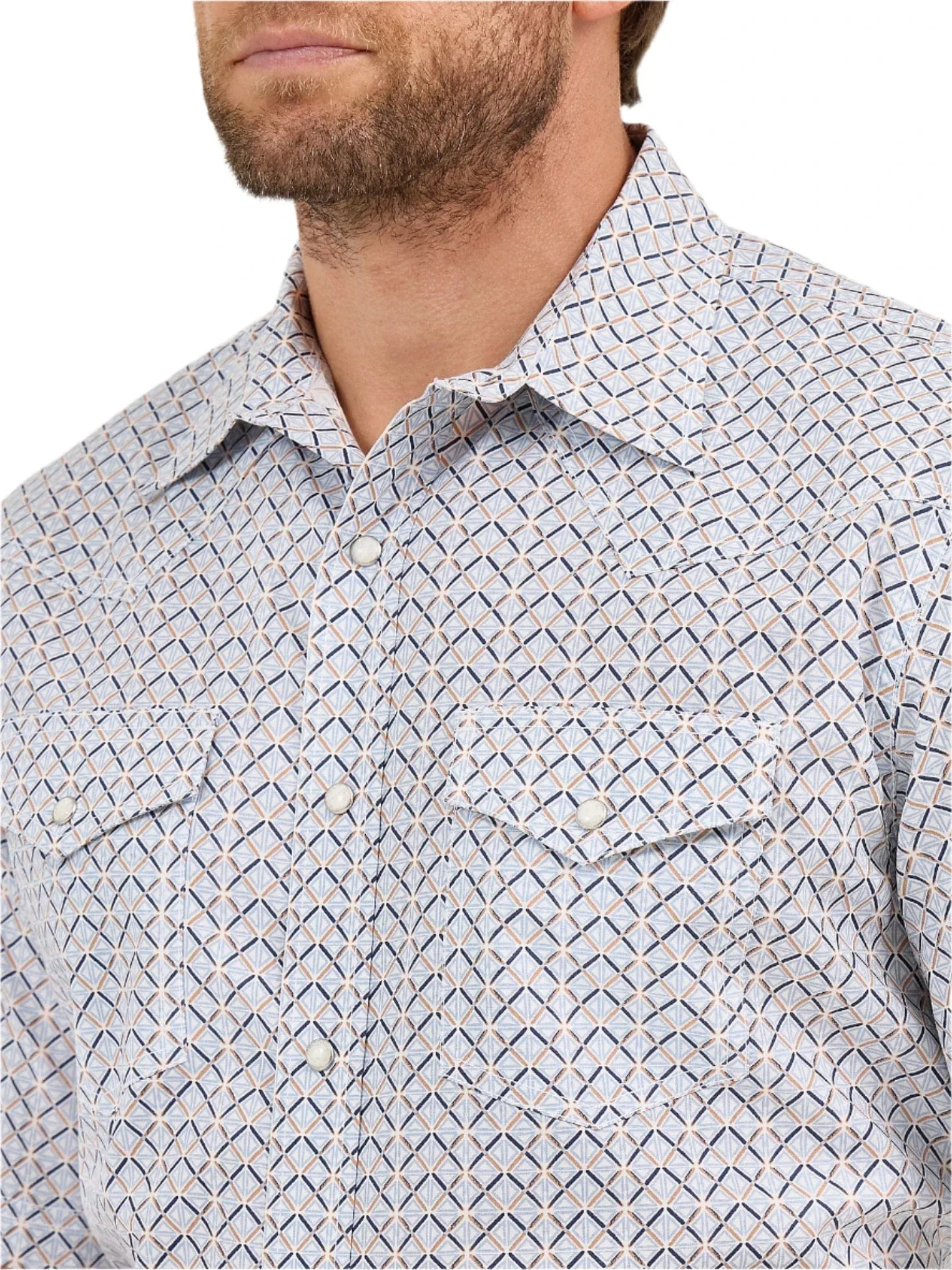 Wrangler Men's 20X Competition Short Sleeve Western Snap Shirt 112359573 - Image 3