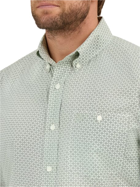 Wrangler Men's Geometric Print Long-Sleeve Western Shirt 112359455 - Image 3