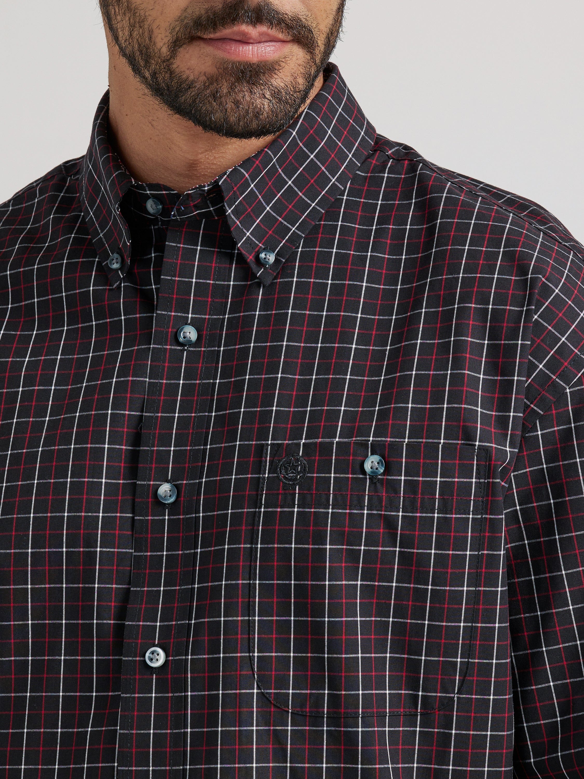 Wrangler Men's George Strait Long Sleeve Button Down Shirt 112338093 - Image 3