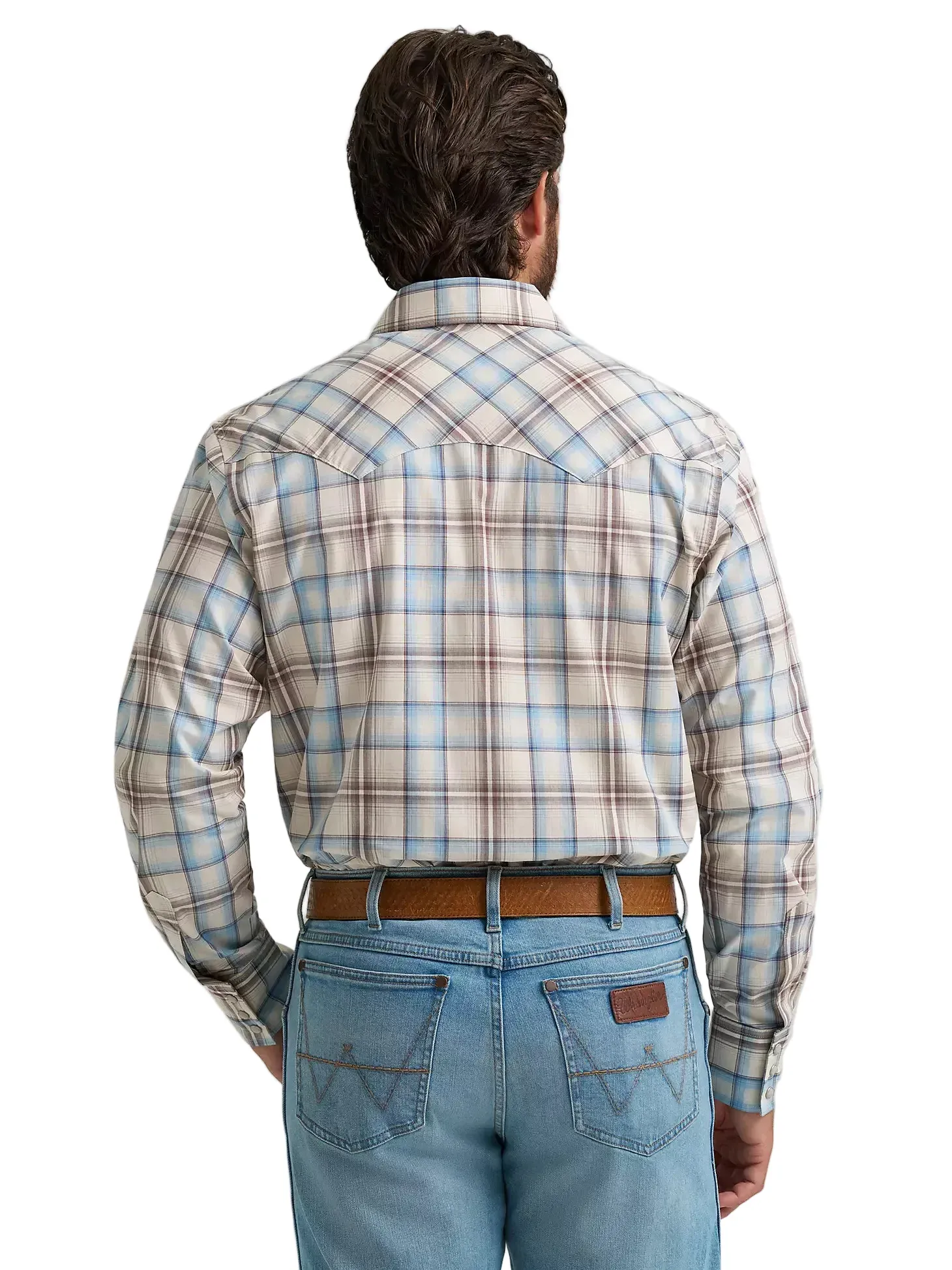 Wrangler Men's Historic Tan Retro Sawtooth Snap Western Shirt 112374742 - Image 3