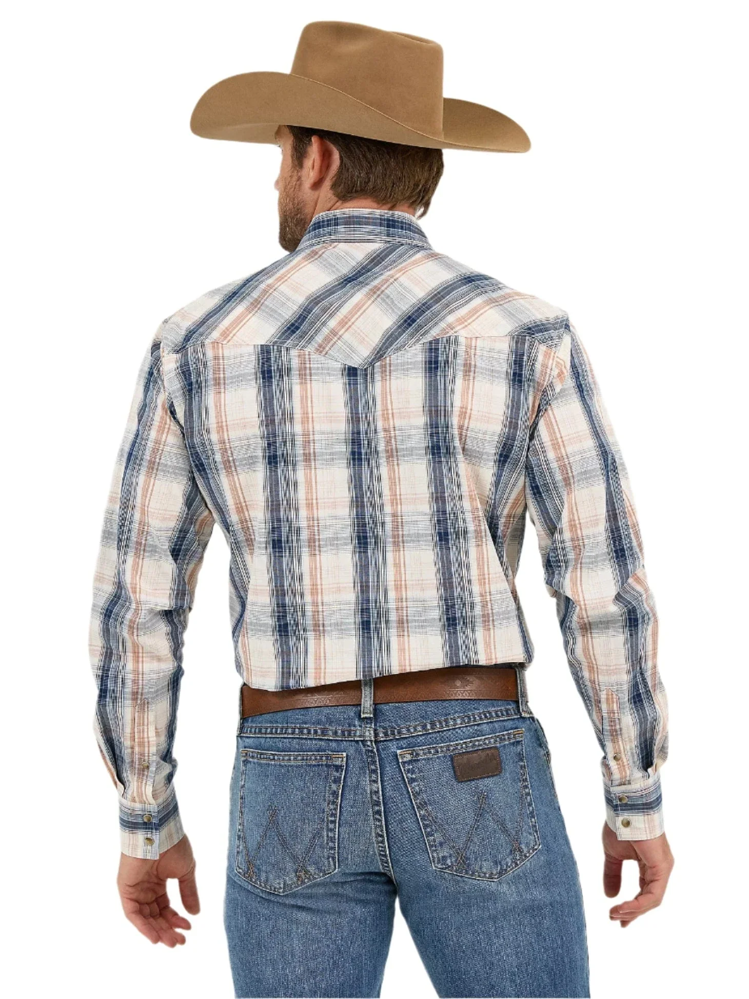 Wrangler Men's 20X Competition Long Sleeve Two Pocket Western Snap Shirt 112359546 - Image 2