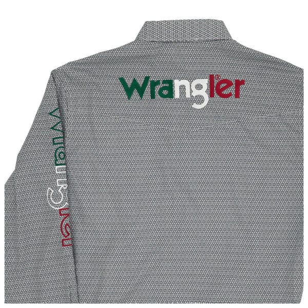 Wrangler Men's Mexico Flag Button Down Western Shirt 112359483 - Image 2