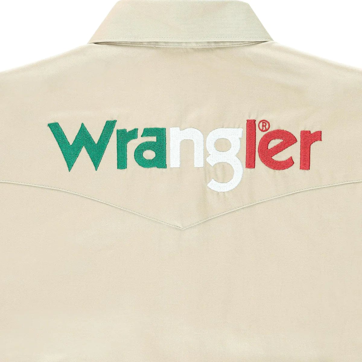Wrangler Men's Mexico Logo Long Sleeve Western Snap Shirt 112337441 - Image 2