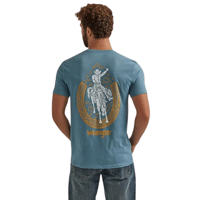 Wrangler Men's Provincial Blue Short Sleeve Graphic T-Shirt 112344148