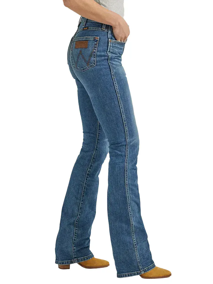 Wrangler Women's Abigail Retro Premium High Rise Bootcut Jeans 112338900 - Image 2